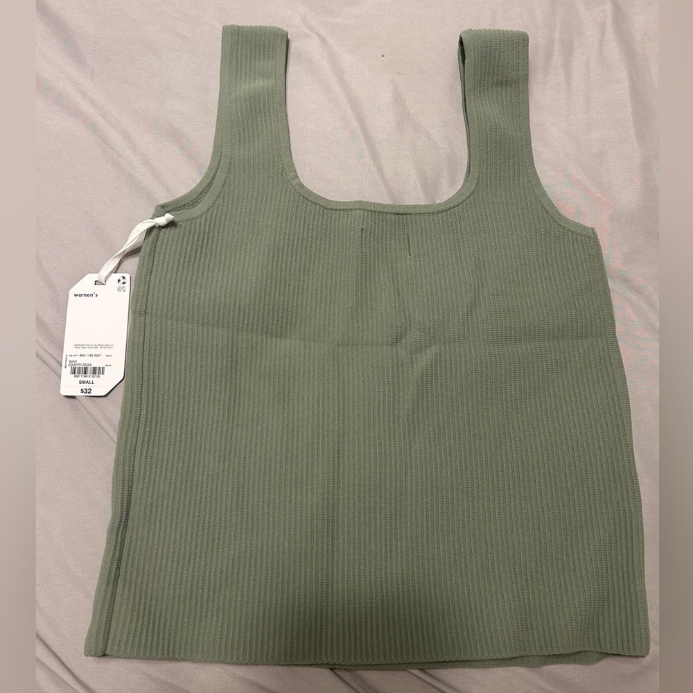 Women’s STYLUS square neck, ribbed tank top